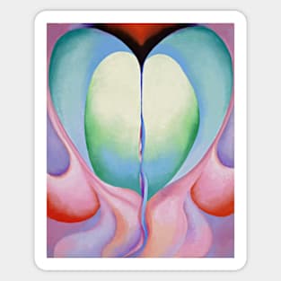 Georgia O'Keeffe Series I, No. 8, 1918 Art Print American Modernism Sticker